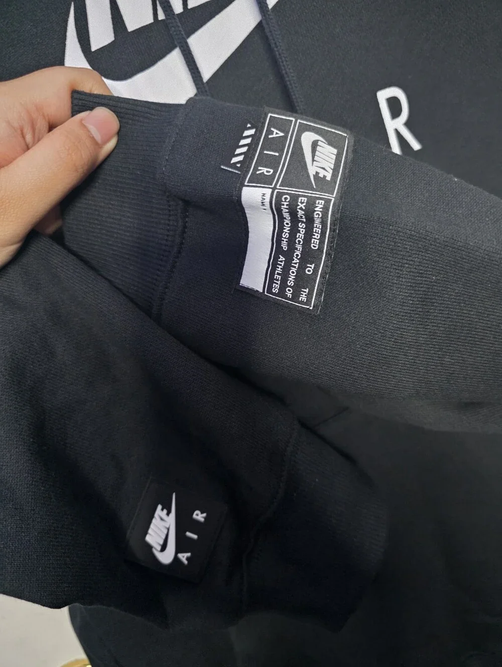 Nike Air Hoodie Black And White Jacket Medium